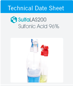 Sulfonic to make detergents, cleaners, laundry and household cleaners.